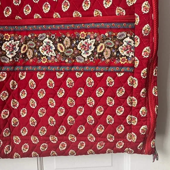 Vera Bradley garment bag EUC Red Leaf retired pattern 1997 - Picture 2 of 9